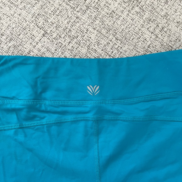 Turquoise Workout Short Shorts - Picture 3 of 3